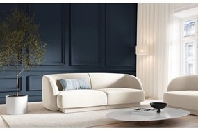 Beżowa aksamitna sofa 184 cm Miley − Micadoni Home