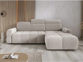 Narożnik MATEO S Wolnostojący Prawostronny Tkanina Memphis 01 kolor Beżowy WERSAL