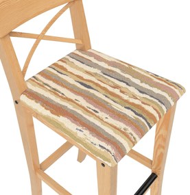 Pokrowiec na krzesło barowe Ingolf z tapicerowanym siedziskiem