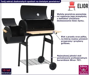Klasyczny grill ogrodowy z wędzarnią T3-A37