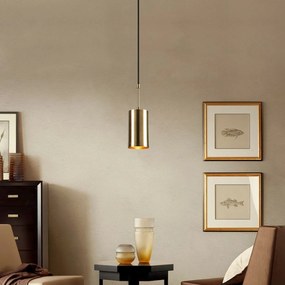 Lampa wisząca Kem - 6396, złota-czarna