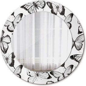 Lustro dekoracyjne okrągłe Motyl