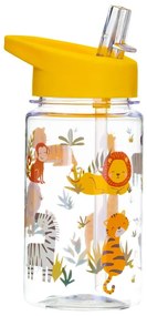 Dziecięca butelka na wodę z rurką Sass &amp; Belle Drink Up Safari, 400 ml