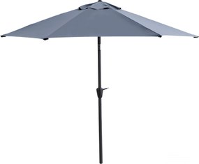 PARASOL OGRODOWY HAVANA 2 GRAFITOWY 3M Z KORBKĄ I REGULACJĄ KĄTA