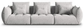 Jasnoszara sofa 332 cm Bloom – Micadoni Home