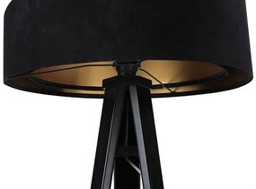 Czarna lampa stojąca glamour - EXX253-Agra