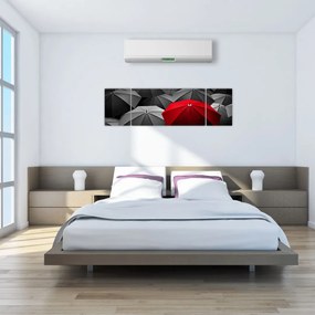 Obraz otwartych parasoli (170x50 cm)