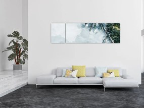 Obraz palmy nad morzem (170x50 cm)