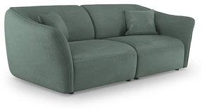 Turkusowa sofa z materiału bouclé 206 cm Tokyo – Cosmopolitan Design