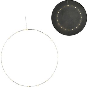 LED dekoracja wisząca CIRCLE Ø 50 cm, srebrna