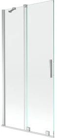 Mexen Velar parawan nawannowy 2-skrzydłowy rozsuwany 90 x 150 cm, transparent, chrom - 896-090-000-01-01
