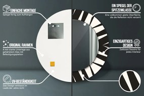 Abstrakcja geometria Lustro dekoracyjne okrągłe