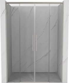 Mexen Rox Duo drzwi prysznicowe rozsuwane 150 cm, transparent, nikiel szczotkowany - 8C2-150-002-97-00