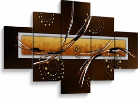 Obraz abstrakcji - Motyle (125x70 cm)