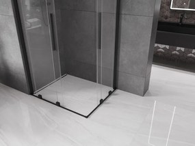 Mexen Velar Duo kabina prysznicowa rozsuwana 90 x 80 cm, transparent, czarna - 871-090-080-02-70