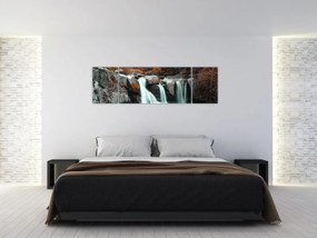 Obraz - Wodospady (170x50 cm)