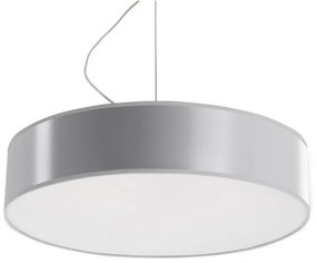 Szara lampa wisząca ø 45 cm Atis – Sollux