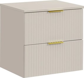 Szafka łazienkowa pod umywalkę nablatową Adel 60 cm, kaszmir