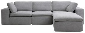 Kanapa narożna modułowa  z szarej tkaniny CORTOLINE