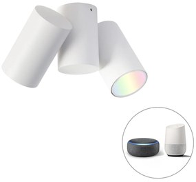 Inteligentny reflektor biały regulowany w zestawie z 2 żarówkami WiFi GU10 - MichaelDesignerski Oswietlenie wewnetrzne