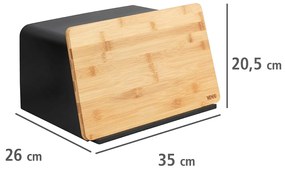 Chlebak z deską do krojenia z drewna bambusowego KUBO, WENKO
