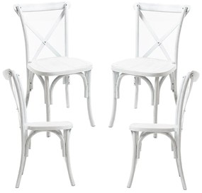 Krzeso polipropylenowe Altea z efektem drewna