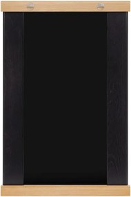 Lustro z półką z drewnianą ramą ścienne 50x75 cm Lun – noo.ma