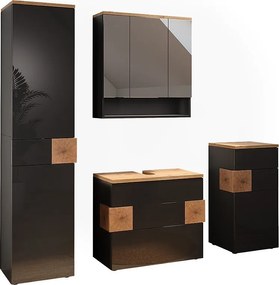 Zestaw mebli łazienkowych antracyt 70x37x64.5 eden