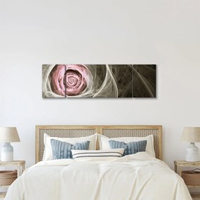 Obraz - Abstrakcyjny róż jasnoróżowy (170x50 cm)