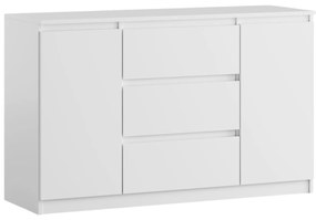 Komoda BASIC 2D3S – Biała | 120x75x40 cm