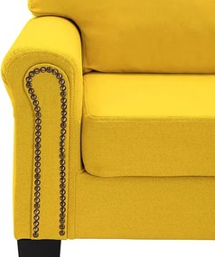 5-osobowa żółta sofa dekoracyjna - Dionas 5X
