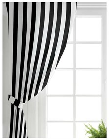 Czarno-białe zasłony zestaw 2 szt. 140x260 cm – Mila Home