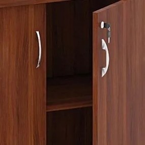 Szafka biurowa MIRELLI, 800 x 400 x 800 mm, orzech