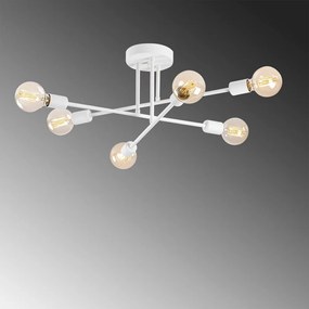 Biała lampa sufitowa 64x64 cm Flower – Opviq lights