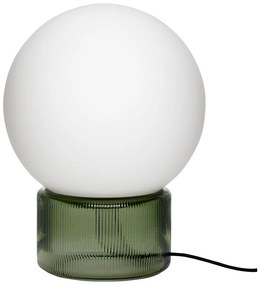 Biało-zielona lampa stołowa (wysokość 33 cm) Sphere – Hübsch