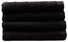 Czarne bawełniane ręczniki szybkoschnące/frotte zestaw 4 szt. 30x30 cm Quick Dry – Catherine Lansfield