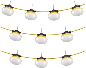 Girlanda Świetlna, SucceBuy Girlanda Świetlna Budowlana 30,5 m 100 W 10 000 lm Wodoodporna Łączona