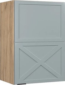 Szafka ścienna jasnoniebiesko-szary 50x34.1x72 fame-line