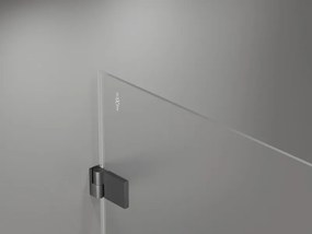 Mexen Lunar-B L drzwi prysznicowe uchylne prawe 110 cm, transparent, gun gray szczotkowany - 832SL-110-050-66-00-P