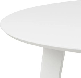 Okrągły nierozkładany stół Roxby Actona 105 cm, kolor biały
