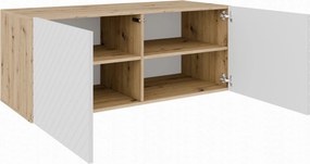 Szafka RTV wisząca CAVA 100 cm do Salonu pod Telewizor - Dąb artisan