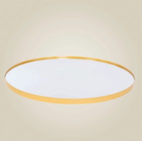 Lustro okrągłe NOOR, metalowa rama, Ø 80 cm