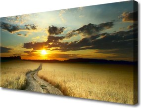 Obraz canvas Droga przez Złote Pola