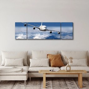 Obraz - Samolot w chmurach (170x50 cm)
