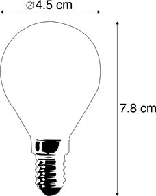 Zestaw 4 żarówek LED E14 P45 matowych 3,5W 360lm 2700K