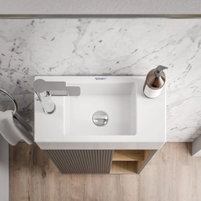 BELDIVO szafka podumywalkowa 50 cm z białą umywalką - drzwi lewe - różne kolory