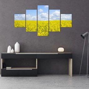 Obraz żółtego pola (125x70 cm)
