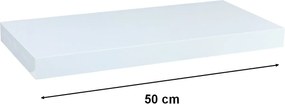 Półka ścienna STILISTA Volato biały mat 50 cm