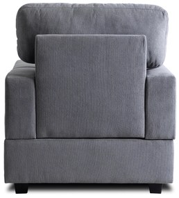 Fotel Wypoczynkowy Sofa NEO Szary Tapicerowany Nowoczesny