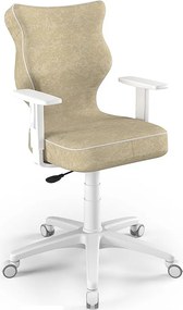 Ergonomiczne krzesło biurowe dla młodzieży Duo White rozmiar 5 (146-176,5 cm)